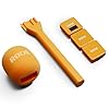 Rode Wireless GO Gen 3 Wireless 2-Channel Microphone Radio System Orange with Interview GO Hand Adapter Orange and Keepdrum Fur Wind Protection #1