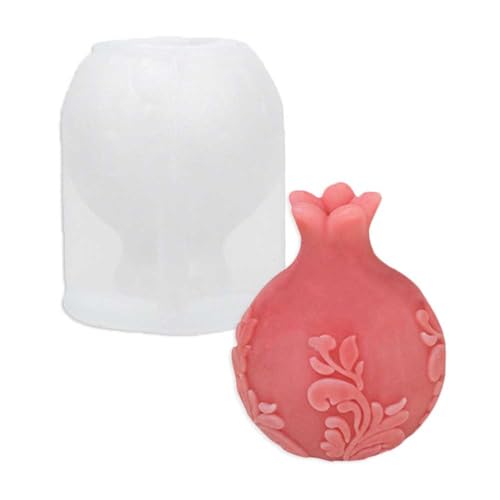 Tone Fun Flower Pomegranate Shape Candle Silicone Molds for Making Candle, Resin, Aromatherapy Candles, Handmade Wax Soap, Home Decor, Craft