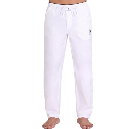 Image of U.S. POLO ASSN. Men I690 Comfort Fit Solid Cotton Casual Style Lounge Pants