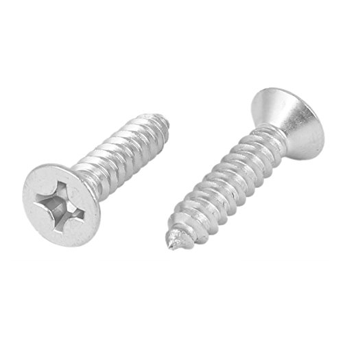 uxcell Tornillo Autoperforante M5.5x25mm Acero Inoxidable miniatura 2