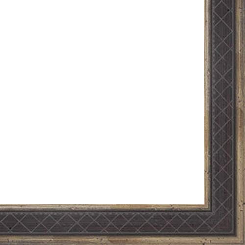 Picture Frame Moulding (Wood) 100ft Bundle - Traditional Antique Silver Finish - 1.25