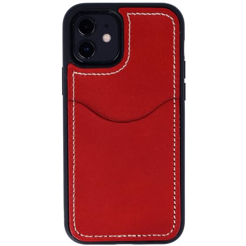 [ANCHOR GUILD] iPhone SE3 / SE2 / 8 / 7 ケース 9色 スマホケース ハードタイプ 本革 栃木レザー 日本製 アイフォン (iPhoneSE3/SE2/8/7-RED)