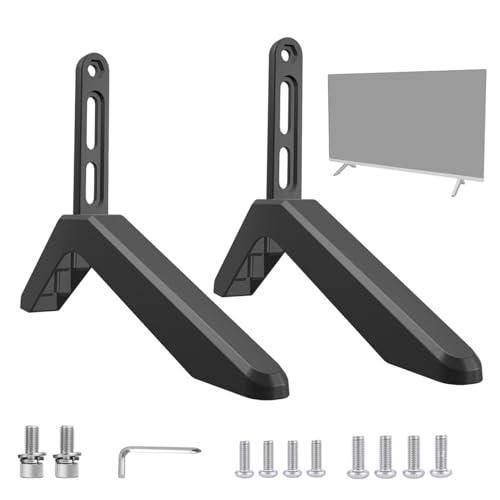 Support TV stable pour salon et chambre avec pieds antidérapants