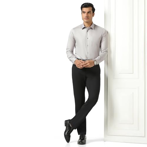 Image of blackberrys Men Non Iron Shirt with Smooth Finish, Full Sleeves and Balanced Tailoring | Suitable for Office Styling, Workplace Dressing and Professional Settings