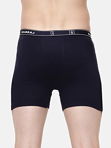 Image of RAMRAJ COTTON Men Cotton Trunks - Multicolor| Outer Elastic Waistband With Double Side Pockets