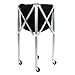 AlcheLHymist Foldable Tennis Ball Hopper Basket Cart, Lightweight Aluminum Alloy Trolley with Wheels, Portable Tennis Ball Cart for Training Practice, High Capacity Tennis Ball Trolley with 360