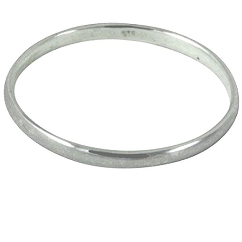 apop nyc Sterling Silver 2mm Band Thin Stacking Ring Size 3 Midi