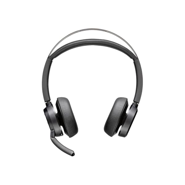Poly Voyager Focus 2 USB-C-C Headset +USB-C/A Adapter + Charging Stand - Image 3