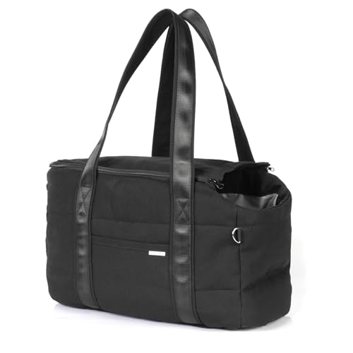 Hundetragetasche, Tragetasche Hund, Hundereisetasche mit Verstellbarer Sicherheitsleine, weiche Tasche für kleine Hunde und kleine bis mittelgroße Haustiere, Outdoor-Einkaufstasche