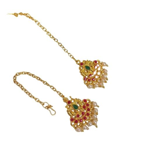 Antique Gold Plated Indian Maang Tika for Women and Girls Perfect for Ethnic Occasions (B0D578WN1X) Amazon Price History, Amazon Price Tracker