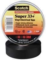 3M 33+Super 3/4" X66FT Tape, Insulation, PVC, Black 0.75INX66FT 50 Pieces
