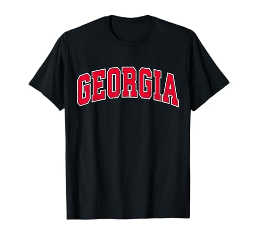 Georgia GA Vintage Sports Design Red Style Men Women Kid T-Shirt