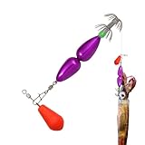 DAWCBVJQ Jigs de calamaros Fishing señuelos, cebos de Ramas de Calamar | Tackle de gambas de camarones para de Agua Salada | Novedad de Estilo Explosivo de Estilo Explosivo para papás, Novios,