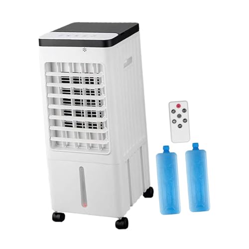 FytStycale Ventilador de Enfriador de Aire evaporativo con Paquetes de Hielo 3 en 1 Aire Acondicionado portátil para el Patio casero Oficina Interior