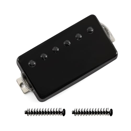 FLEOR Alnico5 ギター ハムバッカーピックアップ ブラック ネックピックアップ LPスタイル対応 ギターパーツ