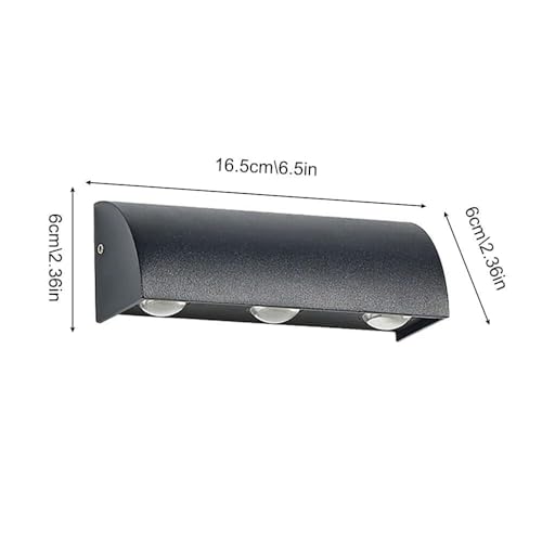 Aplique de pared LED 3W de aluminio impermeable para exterior e interior 8