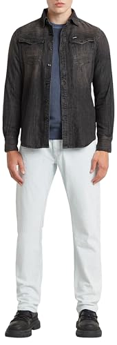 G-STAR Men Mosa Straight Jeans, Azul (Beached Faded Clifton Blue D23692-d503-h122), 36W x 34L3