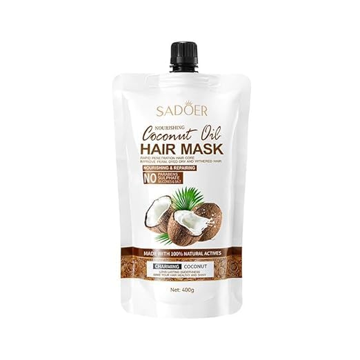 Coconut Oil Hair Mask Deep Conditioning Hair Treatment | Nourishing Hair Repair Mask for Dry, Damaged & Frizzy Hair | Smooth & Shiny Hair Care-image-24