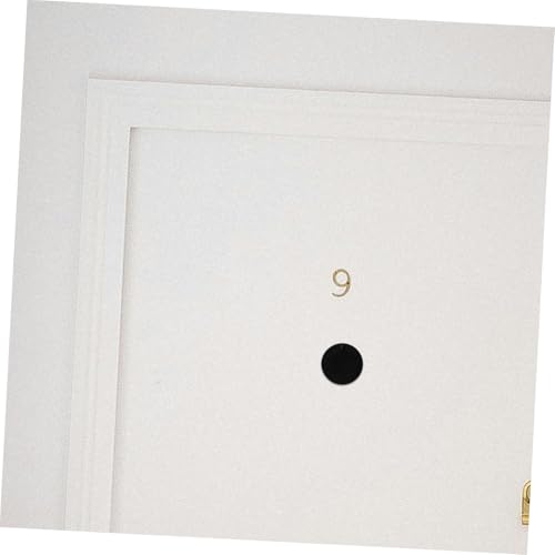 STOBOK Cubierta de Privacidad para Mirilla de Puerta Reemplazo Visor de Puerta Negro miniatura 6