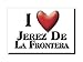 Enjoymagnets Jerez DE LA Frontera (CA) Souvenir IMANES DE Nevera ESPAÑA ANDALUCÍA IMAN Fridge Magnet Corazon I Love