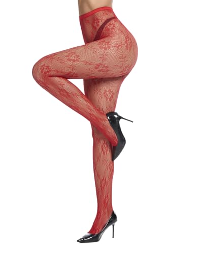 Century Star Fishnet Stockings for Women Sexy Floral Patterned Tights Lace Stockings Fish nets Tights Sexy Pantyhose3