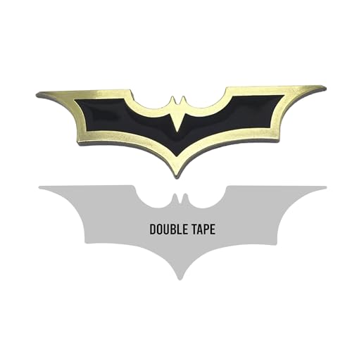 Image of Involve DC Batman Emblem 3D Metal Car Badge- Stylish Logo for Cars & Bikes | Emblems | Trunk Rear Fender | Emblem compataibe with Tailgate | Side Sticker Badge | Car Decals
