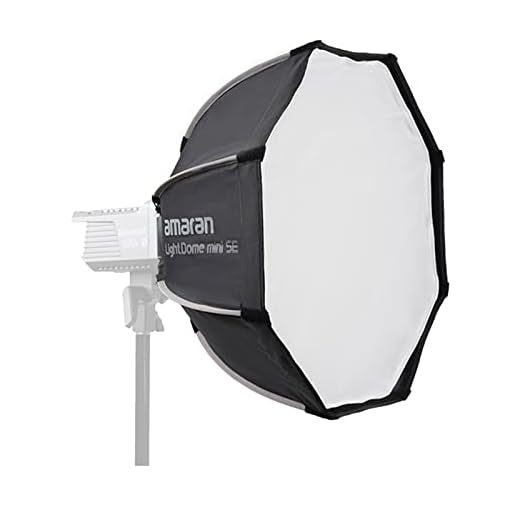Aputure Amaran Light Dome Mini SE Deep Parabolic Softbox Bowens Mount Modificador de luz suave octogonal, com travas de liberação rápida Design para Amaran 150c e 300c, 60xs,100xs,200xs e outras luzes