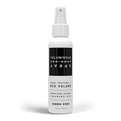 (SHEHVOO) (Sheh•Voo) - Spray de sal marina para protección contra el calor UV+, sin parabenos, SLS, 100 ml