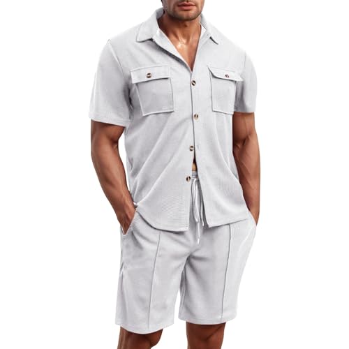 Ensemble chemise et short homme grande taille XXXL pour rester au frais