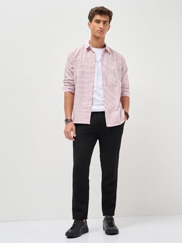 Image of Urbano Fashion Men's Cotton Full Sleeve Regular Fit Casual Striped Shirt