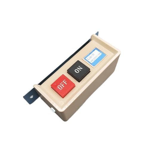Interruptor pulsador LAK-10 empotrable de arranque y parada para motores industriales de 10 A