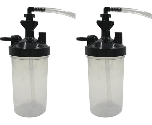 Universal Oxygen Humidifier Bubbler Bottle 350ml with Pressure Relief Valve with Adapter for Tubing (2)