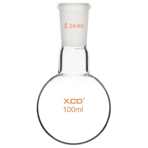 Bouteille d'ébullition en verre évite la casse thermique ballon 100ml 24/40 XCD