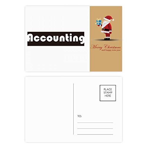 Père Noël Noir cartes postales lot de 20 pour décorer le sapin