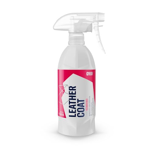 Gyeon Leather Coat Car Leather Protector Invisible Hydrophobic Ceramic Coating for Upholstery Interior UV Protection Stain Repellent Easy Dye Removal Durable Leather Shield Detailer