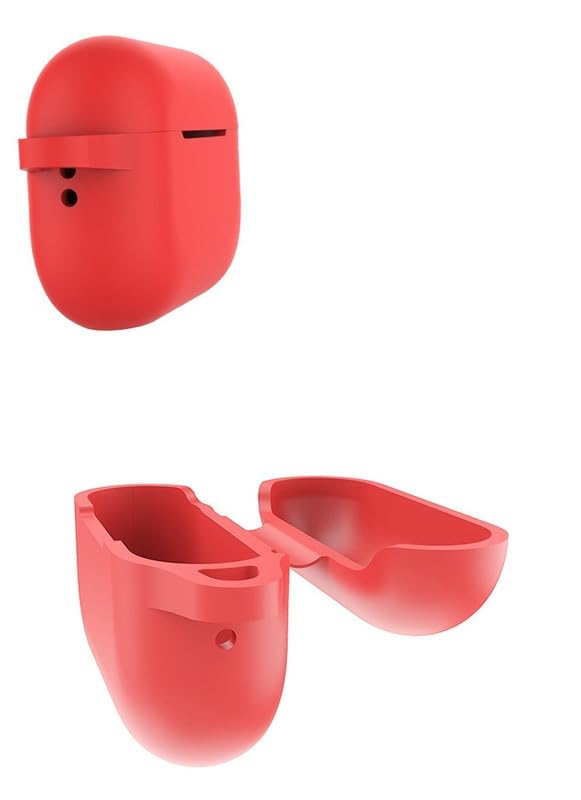 Image of ColorCase Front & Back Full Protection Silicon Case Cover for Boat Airdopes Alpha - (Red) (Airpods Not Included)