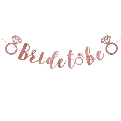 Niwieoi Bride To Be Banner Hen Party Decorations Bachelorette Party Banner Pink Cardboard Banner