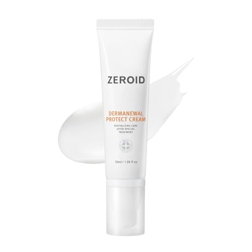ZEROID | Dermanewal Protect Cream | Revitalizing Care After Special Treatment | Facial Moisturizer & Face Cream for Sensitive Skin | Face Lotion for Dry Skin | Soothing & Hydrating | 1.69 fl oz (50ml)