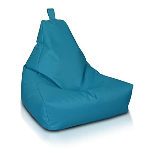 Ecopuf Keiko M Sitzsack - Outdoor und Indoor Bean-Bag aus Polyester mit Anti-Verlust Reißverschluss - 100x85 cm Cover