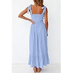 ZESICA-Womens-2023-Summer-Boho-Spaghetti-Strap-Square-Neck-Solid-Color-Ruffle-A-Line-Beach-Long-Maxi-Dress