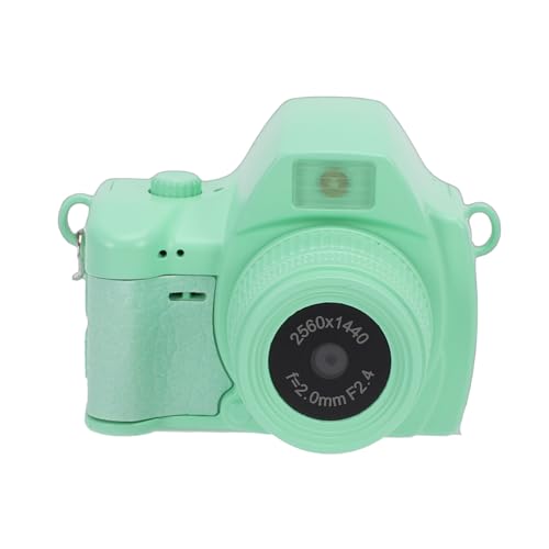 Caméscope numérique rétro 2K avec mini caméra porte-clés 12 MP écran LCD lumière LED vert clair