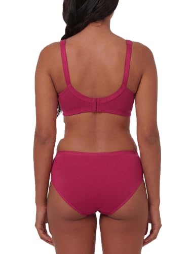 Image of Inner Sense Organic Cotton Bamboo Bra for Woman with Concentric Stitches I Full Coverage Bra for Heavy Bust with Side Support I Non Padded Innerwear with Wire-Free Design