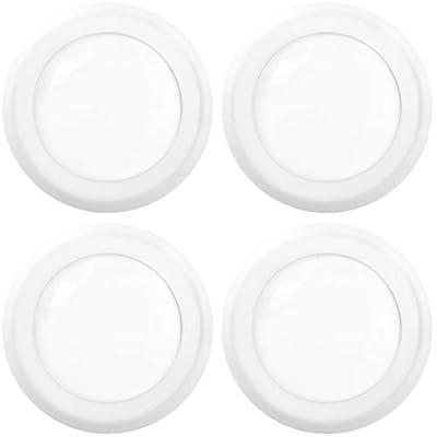 Sunco LED Disc Lights Ceiling 6 Inch, Flush Mount Disk Light, Recessed Can Lighting, 1050 LM, 15W (75W Equivalent), 5000K Daylight, Dimmable, Damp Rated ETL 4 Pack.