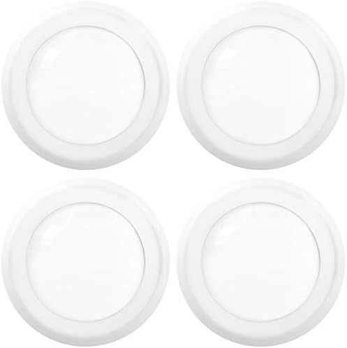 Sunco 4 Pack 5/6” LED Disk Lights Flush Mount Ceiling Light Fixture Recessed 5000K Daylight, 15W, 1050LM, Dimmable Low Profile Surface Mount ETL & Energy Star Listed