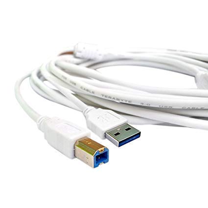 Image of PIKABOO USB 3 Meter (9.84 Feet) A /B Printer Cable (White)