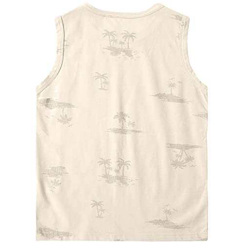 Camiseta regata em meia malha, Marisol, meninos, Bege, 8