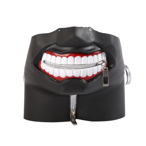 JUELIN Tokyos Kanekis Kens Masque de cosplay pour Halloween, carnaval, Pâques, accessoires de fête d'Halloween