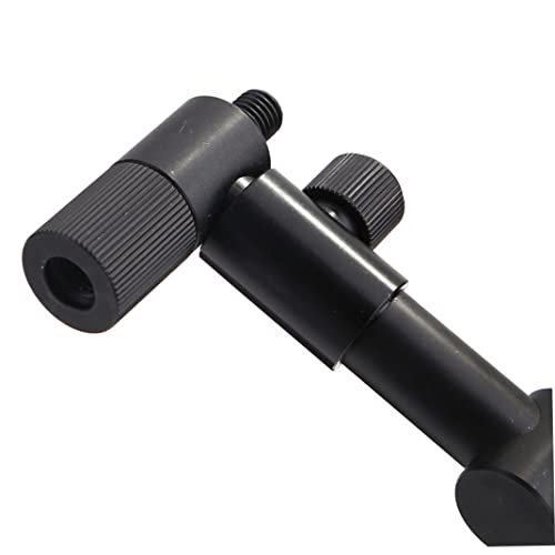 Barras de pesca de carpa con soporte telescópico negro de 3 cabezas 5