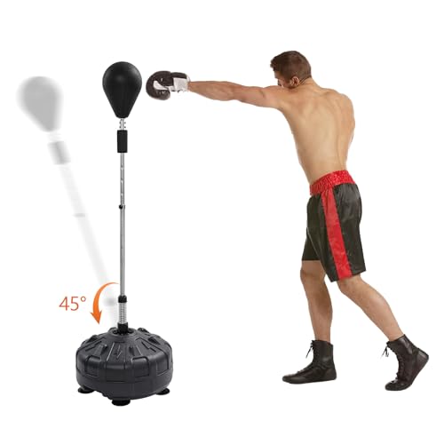 Donened - Punchingball Boxstand, saco de boxeo de pie, entrenamiento de boxeo flexible con soporte, altura ajustable y construcción rápida, ideal para deportes de interior y gimnasio - imagen 3