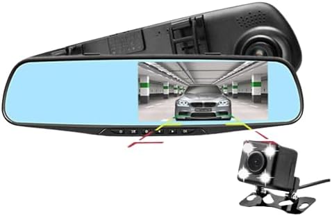 ミラー型ドライブレコーダー 前後カメラ フル自動録画 サイクル録画 右側 1080PフルHD ドラレコ 170度超広角 HDR/WDR画像補正技術 全国LED信号機対策 駐車監視 動体検知 上書き録画 Gセンサー搭載 ループ録画